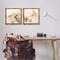 Stupell Industries Abstract Peach Watercolor Shapes 2 pc Framed Floater Canvas Wall Art Set Design by Irena Orlov